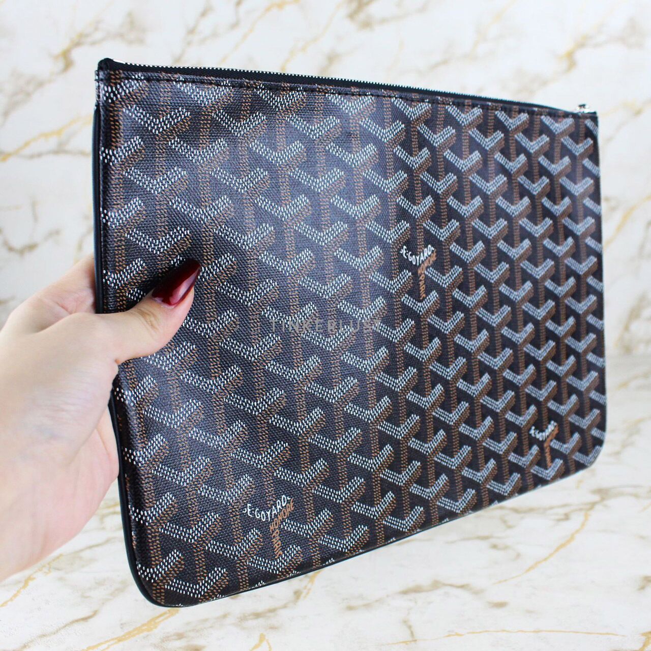 Goyard fold over clutch best sale